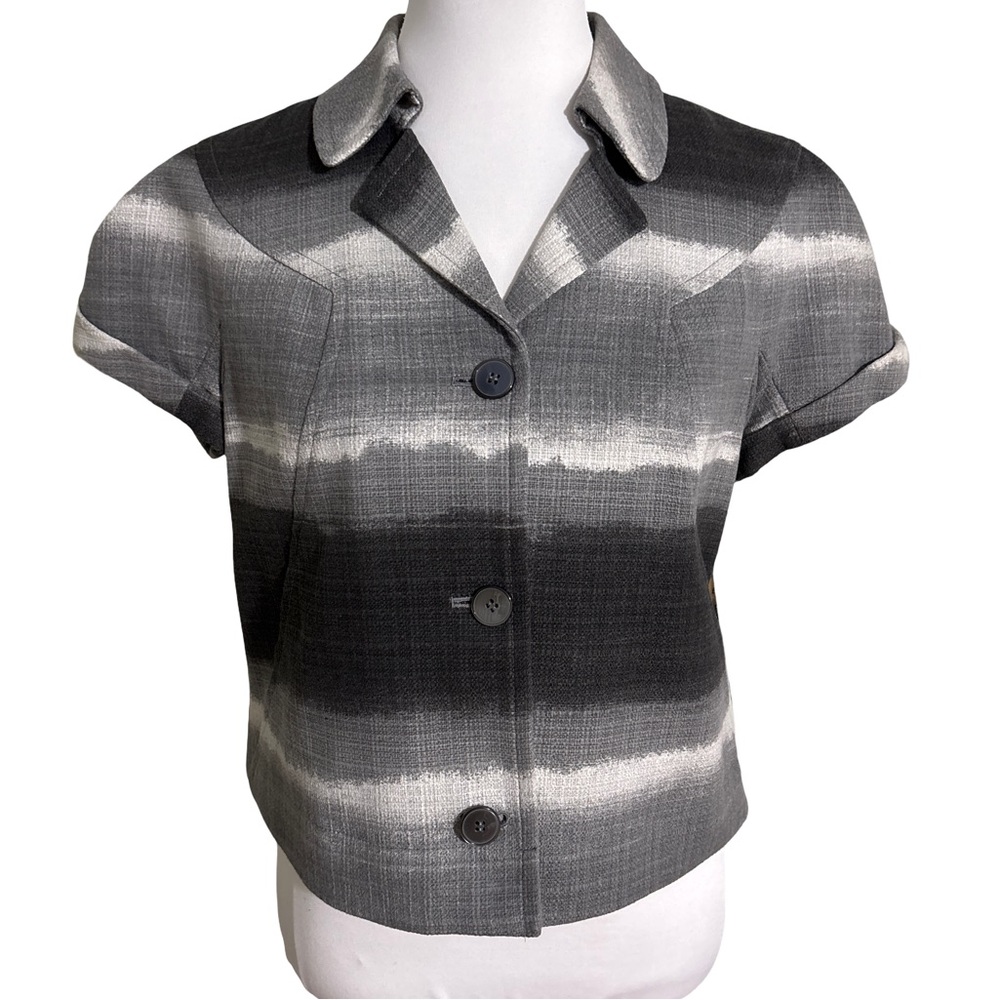 Jones New York Striped Gray Blazer - Picture 1 of 5